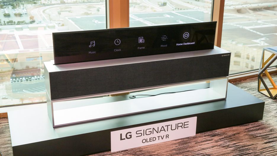 Mẫu OLED TV Cuộn Đầu TIên Trên Thế Giới