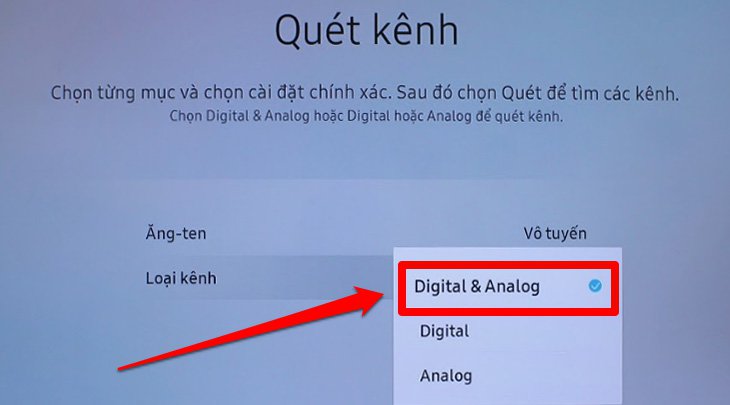 Hướng dẫn dò kênh trên Smart tivi Samsung 2018