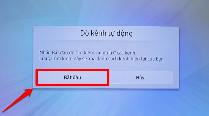 Hướng dẫn dò kênh trên Smart tivi Samsung 2018