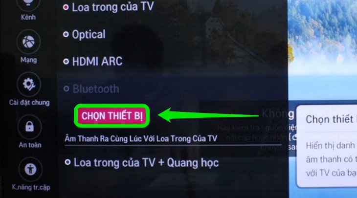 Hướng dẫn kết nối loa bluetooth trên Smart tivi LG 2018