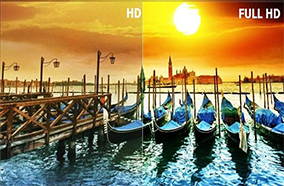 Màn hình Full HD cho hình ảnh rõ, sắc nét hơn