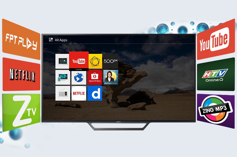Internet tivi Sony đáp ứng các nhu cầu giải trí phổ biến của gia đình