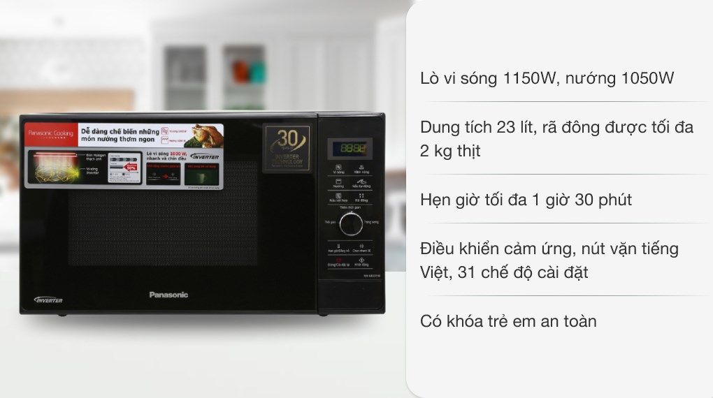 Top 3 Lò Vi Sóng Panasonic 23 Lít Bán Chạy Nhất Tháng 6/2022