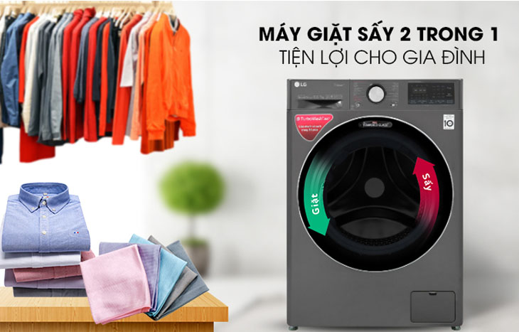 Máy Giặt Sấy Có Số Cân Lớn Cho Gia Đình Đông Thành Viên